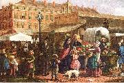 Mosler, Henry Canal Street Market oil painting reproduction
